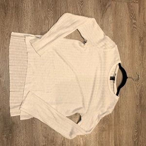 White long sleeve top